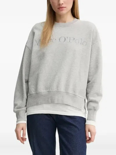 Marc O'polo Cotton Sweatshirt In Gray