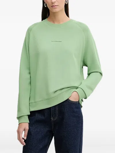 Marc O'polo Cotton Sweatshirt In Green