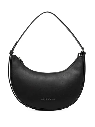 Marc O'polo Crescent Zip-top Tote Bag In Black