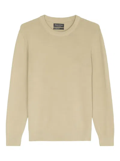 Marc O'polo Crew-neck Knitted Sweater In Neutral
