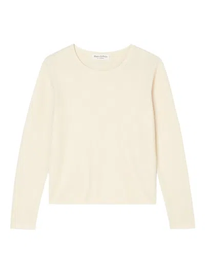 Marc O'polo Crew-neck Sweater In White