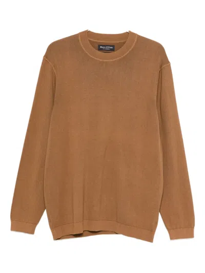 Marc O'polo Crew-neck Sweater In Brown