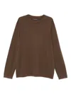 Marc O'polo Crew Neck Sweater In Brown