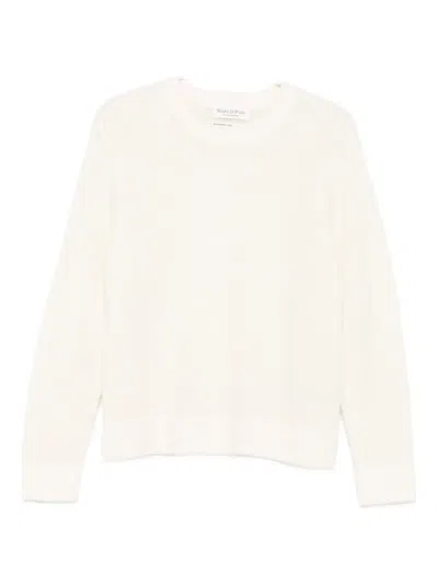 Marc O'polo Crew-neck Sweater In White