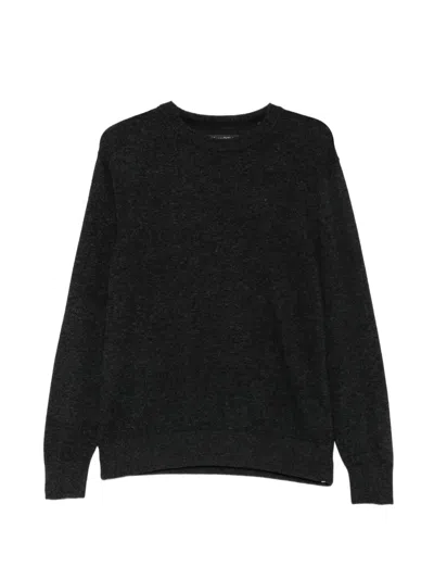 Marc O'polo Crew-neck Knitted Sweater In Gray