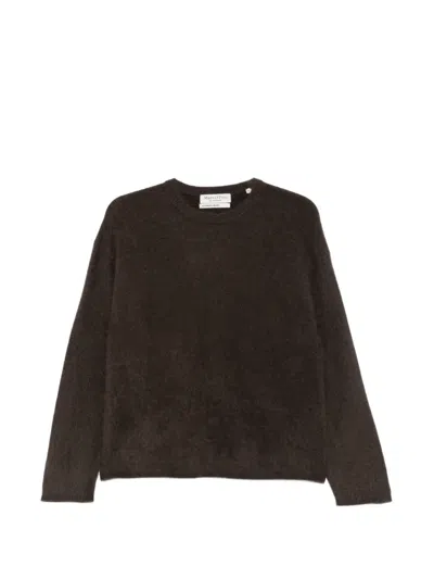 Marc O'polo Crew-neck Wool Sweater In Brown