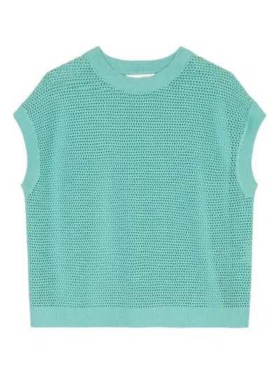 Marc O'polo Crochet-knit Short-sleeve Top