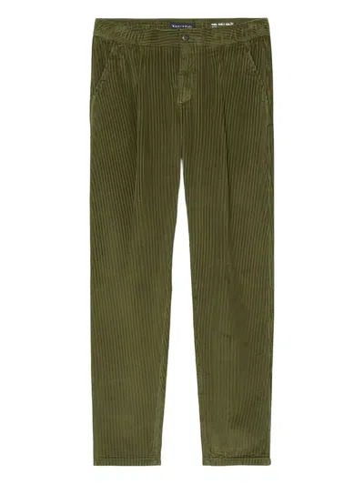 Marc O'polo Dart-detail Corduroy Trousers In Green