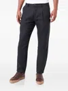 Marc O'polo Dart-detail Linen Trousers In Black