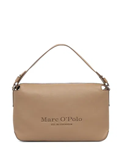 Marc O'polo Debossed-logo Tote Bag In Neutral