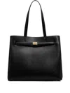 Marc O'polo Debosses-logo Shoulder Bag In Black