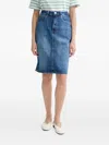 Marc O'polo Denim Midi Skirt In Blue