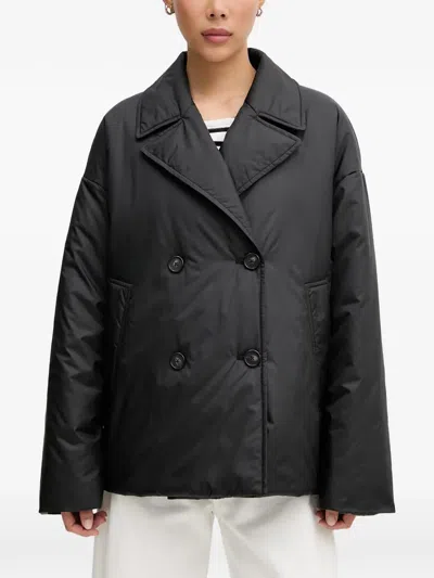 Marc O'polo Double-breasted Padded Jacket In Black