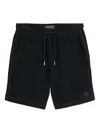 Marc O'polo Drawstring Cotton Shorts In Black