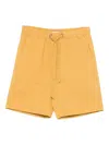 Marc O'polo Drawstring Cotton Shorts In Yellow