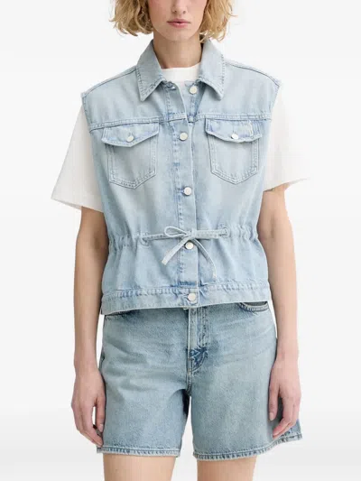 Marc O'polo Drawstring Denim Jacket In Blue
