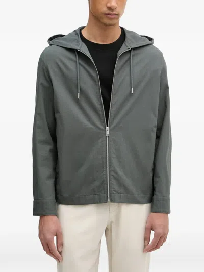 Marc O'polo Drawstring Hooded Jacket In Gray