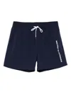 Marc O'polo Drawstring Logo Swim Shorts In Blue