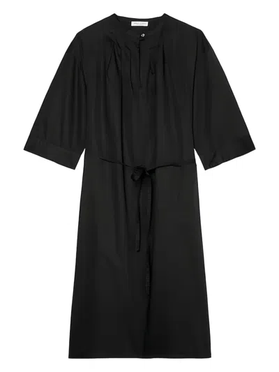 Marc O'polo Drawstring Midi Dress In Black