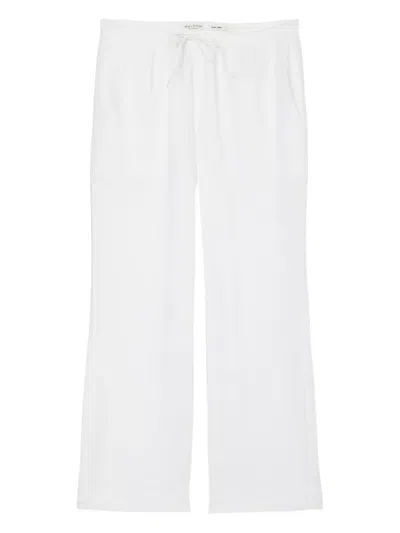Marc O'polo Drawstring Trousers In White