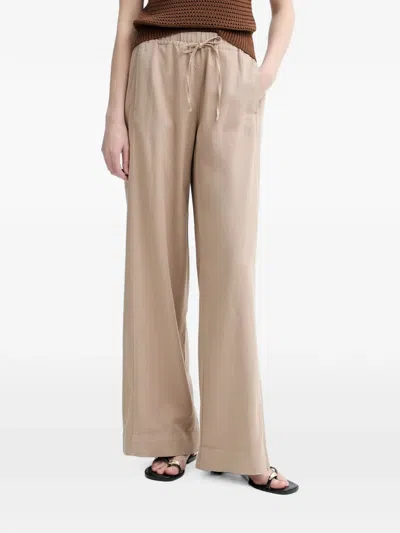 Marc O'polo Drawstring Wide-leg Trousers In Neutral