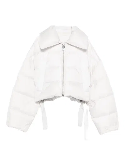 Marc O'polo Drawstrings-hem Padded Jacket In White