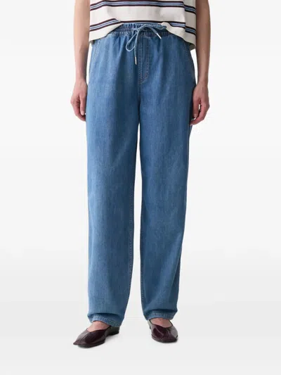 Marc O'polo Drawstring-waist Jeans In Blue