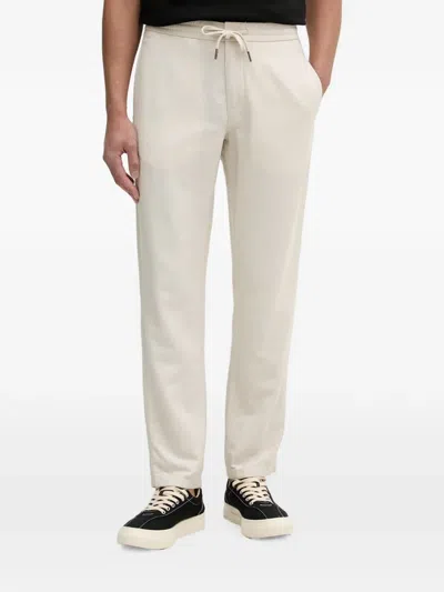 Marc O'polo Drawstring-waist Straight-leg Trousers In White
