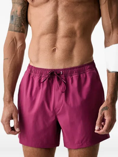 Marc O'polo Drawstring-waist Swim Shorts In Pink
