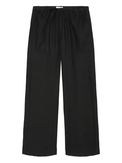Marc O'polo Elasticated-waist Trousers In Black