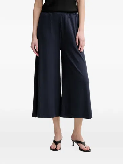 Marc O'polo Elasticated Wide-leg Trousers In Blue