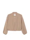 Marc O'polo Elasticated-hem Bomber Jacket In Neutral