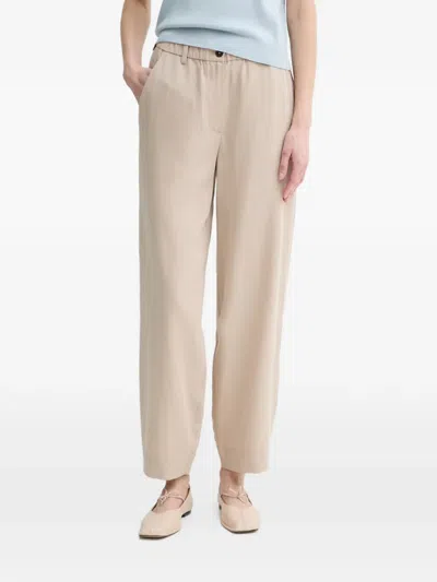 Marc O'polo Elasticated-waistband Logo-patch Trousers In Multi