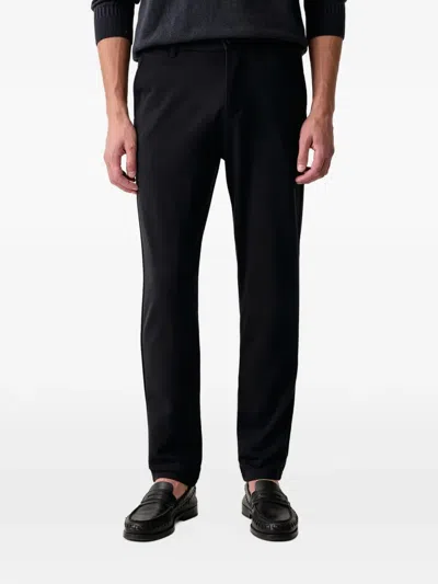 Marc O'polo Elasticated-waistband Tailored Trousers In Blue