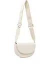 Marc O'polo Embossed Logo Half-moon Bag In Neutral
