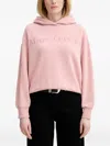 Marc O'polo Embroidered-logo Hoodie In Pink