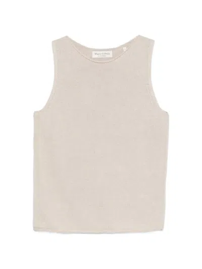 Marc O'polo Fine-knit Sleeveless Vest In Pink
