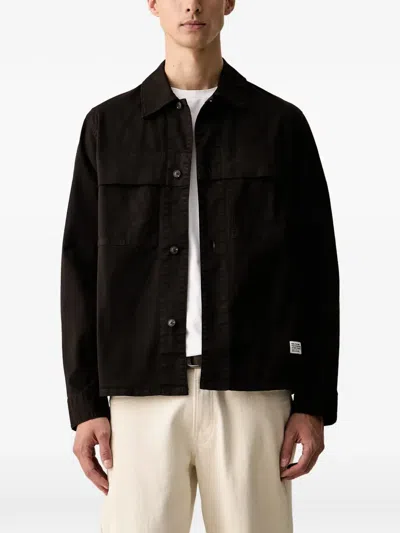 Marc O'polo Flap-pocket Shirt Jacket In Brown