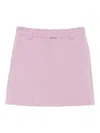 Marc O'polo Flat-front A-line Mini Skirt In Pink