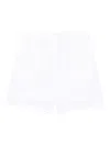 Marc O'polo Flat-front Linen Shorts In White