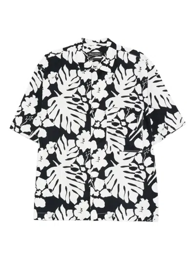 Marc O'polo Floral-leaf Print Shirt In Multi