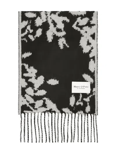 Marc O'polo Floral-patterned Fringed Scarf
