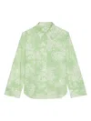 Marc O'polo Floral-print Button-up Shirt In Green