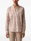 FLORAL-PRINT LONG-SLEEVE TOP
