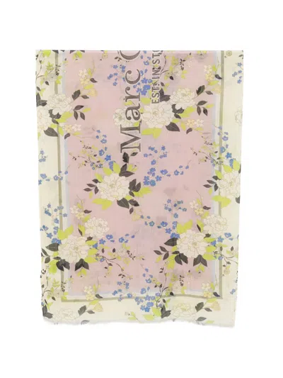 Marc O'polo Floral-print Scarf In Multi