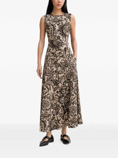 Marc O'polo Floral-print Sleeveless Maxi Dress In Multi