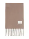 Marc O'polo Fringed Scarf In Brown