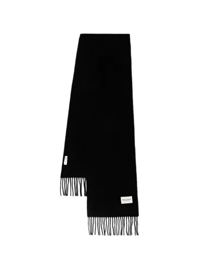 Marc O'polo Fringed Scarf In Black