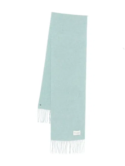 Marc O'polo Fringed Scarf In Blue