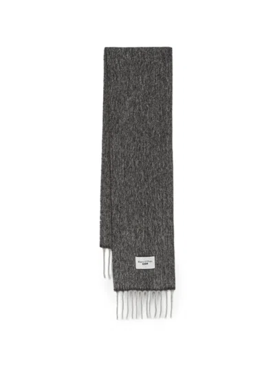 Marc O'polo Fringed Scarf In Gray